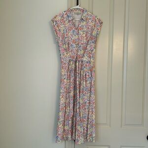 Loft floral midi dress